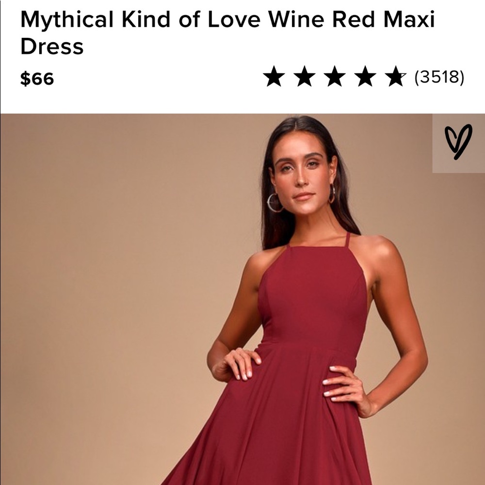 Lulus Mythical Kind of Love Wine Red Dress
